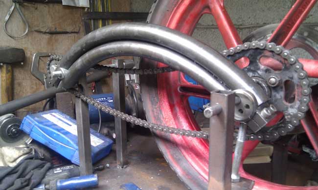 Swing Arm Eccentric in place
