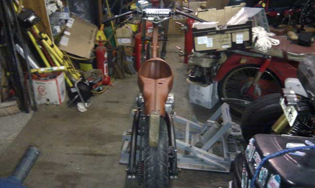 Rear swing arm mockup